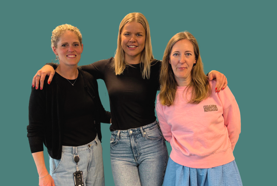Gruppbild på Malin, Mimmi och Josefin.